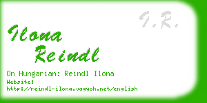 ilona reindl business card
